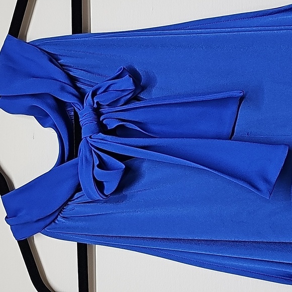 The Limited cobalt blue sleeveless top with tie at the back of the neck SZ 3XL - Picture 4 of 8